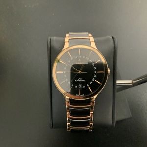 Rado men’s tux automatic rose gold watch!